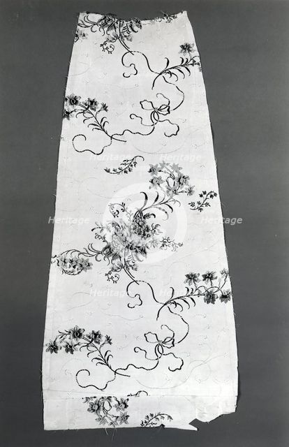Panel (From a Skirt), Spitalfields, c. 1743. Creator: Anna Maria Garthwaite.