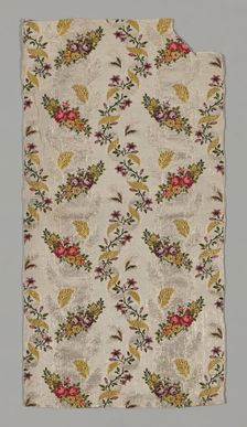 Panel from a Skirt, Spitalfields, c. 1753/55. Creator: Unknown