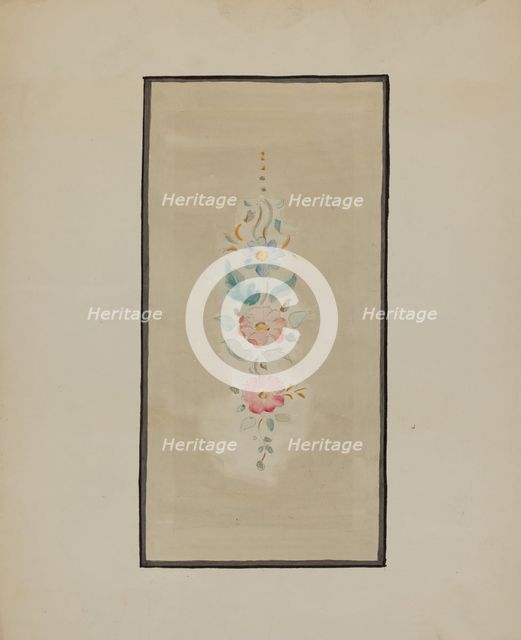 Panel from Hall Lantern, c. 1936. Creator: Blanche Waterbury.