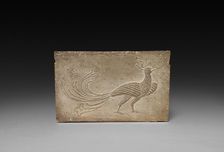 Panel from Model Cooking Stove: Bird and Phoenix, 1st Century BC. Creator: Unknown