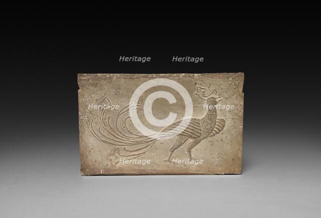 Panel from Model Cooking Stove: Bird and Phoenix, 1st Century BC. Creator: Unknown.