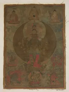 Panel from Painting of a Thousand-Armed Guanyin, date unknown. Creator: Unknown