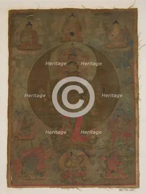 Panel from Painting of a Thousand-Armed Guanyin, date unknown. Creator: Unknown.