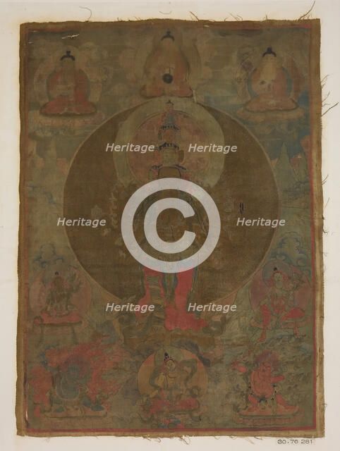 Panel from Painting of a Thousand-Armed Guanyin, date unknown. Creator: Unknown.