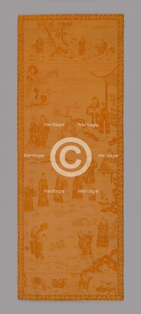 Panel (Furnishing Fabric), China, 18th century, Qing dynasty (1644-1911). Creator: Unknown.