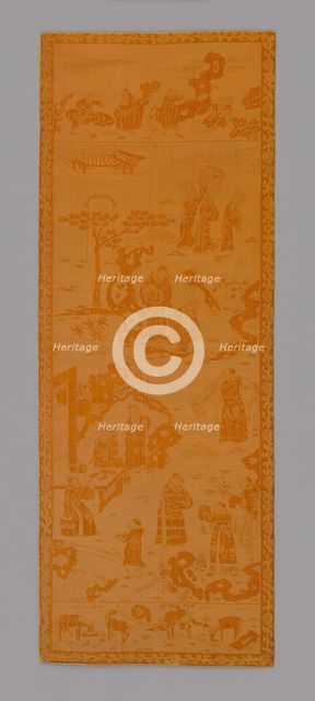 Panel (Furnishing Fabric), China, 18th century, Qing dynasty (1644-1911). Creator: Unknown.