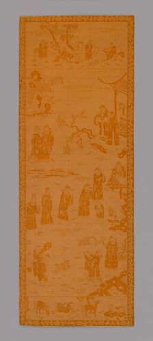 Panel (Furnishing Fabric), China, 18th century, Qing dynasty (1644-1911). Creator: Unknown