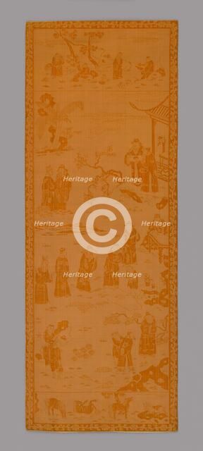 Panel (Furnishing Fabric), China, 18th century, Qing dynasty (1644-1911). Creator: Unknown.