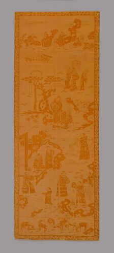 Panel (Furnishing Fabric), China, 18th century, Qing dynasty (1644-1911). Creator: Unknown