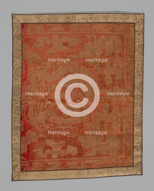 Panel (Furnishing Fabric), China, Edo period (1615-1868), 1775/1825. Creator: Unknown.
