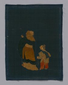 Panel (Furnishing Fabric), China, Kangxi Period, Qing dynasty (1644-1911), 1800/50. Creator: Unknown