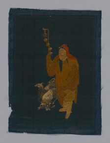Panel (Furnishing Fabric), China, Kangxi Period, Qing dynasty (1644-1911), 1800/50. Creator: Unknown