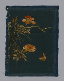 Panel (Furnishing Fabric), China, Kangxi Period, Qing dynasty (1644-1911), 1800/50. Creator: Unknown