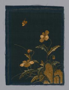 Panel (Furnishing Fabric), China, Kangxi Period, Qing dynasty (1644-1911), 1800/50. Creator: Unknown