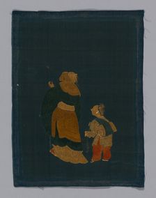 Panel (Furnishing Fabric), China, Kangxi Period, Qing dynasty (1644-1911), 1800/50. Creator: Unknown