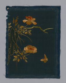 Panel (Furnishing Fabric), China, Kangxi Period, Qing dynasty (1644-1911), 1800/50. Creator: Unknown