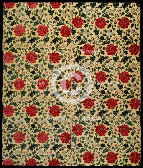 Panel (Furnishing Fabric), China, Qing dynasty (1644-1911), 1750/1800. Creator: Unknown.