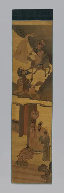 Panel (Furnishing Fabric), China, Qing dynasty (1644-1911), 1800/1900. Creator: Unknown