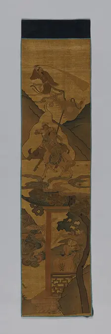 Panel (Furnishing Fabric), China, Qing dynasty(1644-1911), 1800/1900. Creator: Unknown