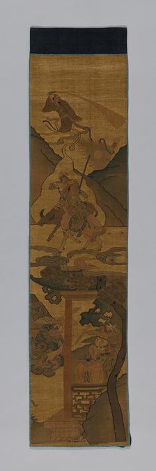 Panel (Furnishing Fabric), China, Qing dynasty(1644-1911), 1800/1900. Creator: Unknown