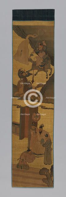 Panel (Furnishing Fabric), China, Qing dynasty (1644-1911), 1800/1900. Creator: Unknown.