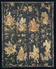 Panel (Furnishing Fabric), China, Qing dynasty (1644-1911), 1820/30. Creator: Unknown
