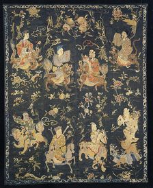 Panel (Furnishing Fabric), China, Qing dynasty (1644-1911), 1820/30. Creator: Unknown
