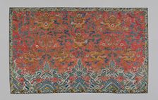 Panel (Furnishing Fabric), China, Qing Dynasty, (1644-1911), 1840/70. Creator: Unknown