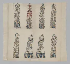 Panel (Furnishing Fabric), China, Qing dynasty (1644-1911), 1850/1900. Creator: Unknown