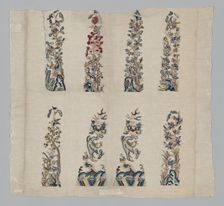 Panel (Furnishing Fabric), China, Qing dynasty (1644-1911), 1850/1900. Creator: Unknown