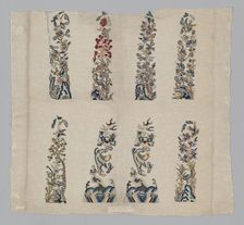 Panel (Furnishing Fabric), China, Qing dynasty (1644-1911), 1850/1900. Creator: Unknown