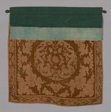 Panel (Furnishing Fabric), China, Qing dynasty (1644-1911), 1850/1900. Creator: Unknown