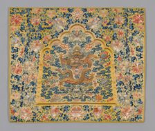 Panel (Furnishing Fabric), China, Qing dynasty(1644-1911), 1860/80. Creator: Unknown