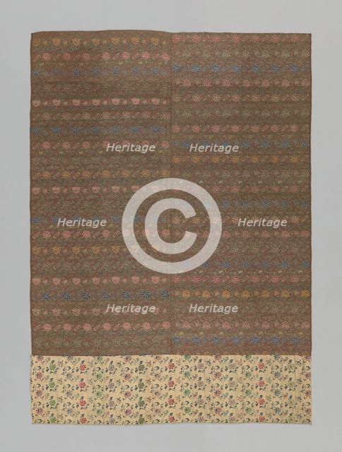 Panel (Furnishing Fabric), China, Qing dynasty (1644-1911), 1875/1900. Creator: Unknown.