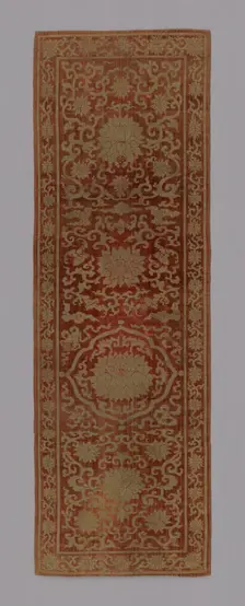 Panel (Furnishing Fabric), China, Qing dynasty (1644-1911), 1875/1900. Creator: Unknown