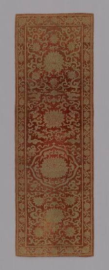 Panel (Furnishing Fabric), China, Qing dynasty (1644-1911), 1875/1900. Creator: Unknown