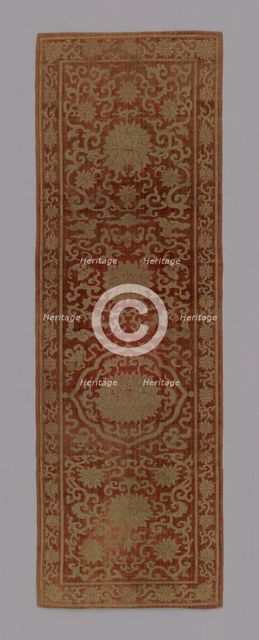 Panel (Furnishing Fabric), China, Qing dynasty (1644-1911), 1875/1900. Creator: Unknown.