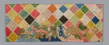 Panel (Furnishing Fabric), China, Qing dynasty (1644-1911), 1875/1900. Creator: Unknown