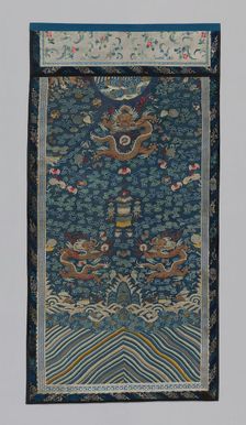 Panel (Furnishing Fabric), China, Qing dynasty (1644-1911), 1875/1900. Creator: Unknown
