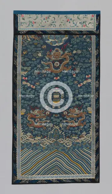 Panel (Furnishing Fabric), China, Qing dynasty (1644-1911), 1875/1900. Creator: Unknown.