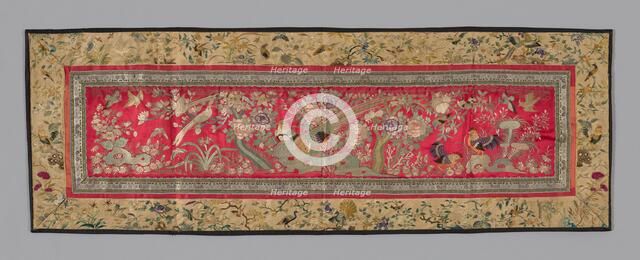 Panel (Furnishing Fabric), China, Qing dynasty (1644-1911), 1875/1900. Creator: Unknown.
