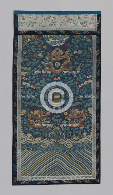 Panel (Furnishing Fabric), China, Qing dynasty (1644-1911), 1875/1900. Creator: Unknown.