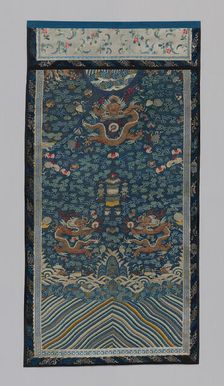 Panel (Furnishing Fabric), China, Qing dynasty (1644-1911), 1875/1900. Creator: Unknown
