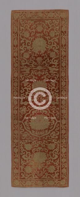 Panel (Furnishing Fabric), China, Qing dynasty (1644-1911), 1875/1900. Creator: Unknown.