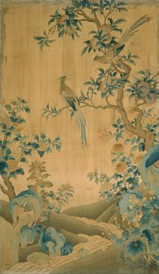 Panel (Furnishing Fabric), China, Qing dynasty(1644-1911), 1750/1800. Creator: Unknown