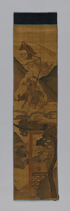 Panel (Furnishing Fabric), China, Qing dynasty(1644-1911), 1800/1900. Creator: Unknown