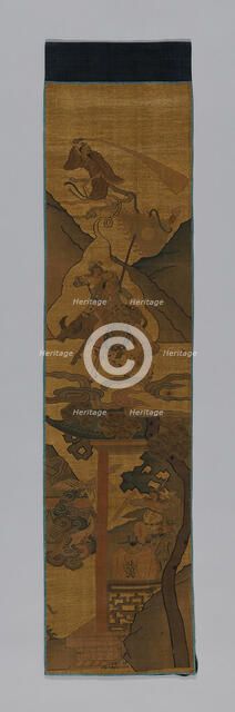 Panel (Furnishing Fabric), China, Qing dynasty(1644-1911), 1800/1900. Creator: Unknown.