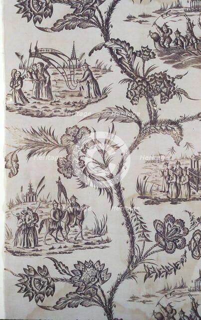 Panel (Furnishing Fabric), England, c. 1770/80. Creator: Unknown.