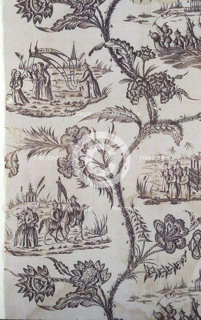 Panel (Furnishing Fabric), England, c. 1770/80. Creator: Unknown.