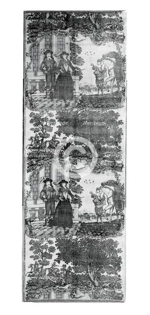 Panel (Furnishing Fabric), England, c. 1785. Creator: Sir Robert Peel and Co.
